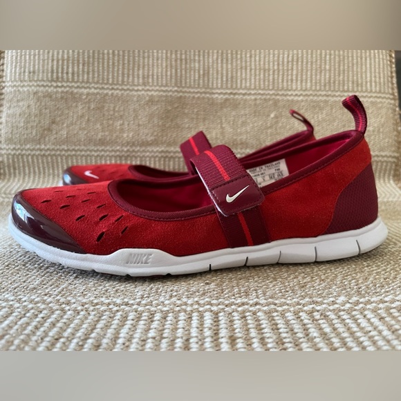 Nike Mary Jane Sneakers. Size: 7.5 Color: Red - Picture 8 of 12